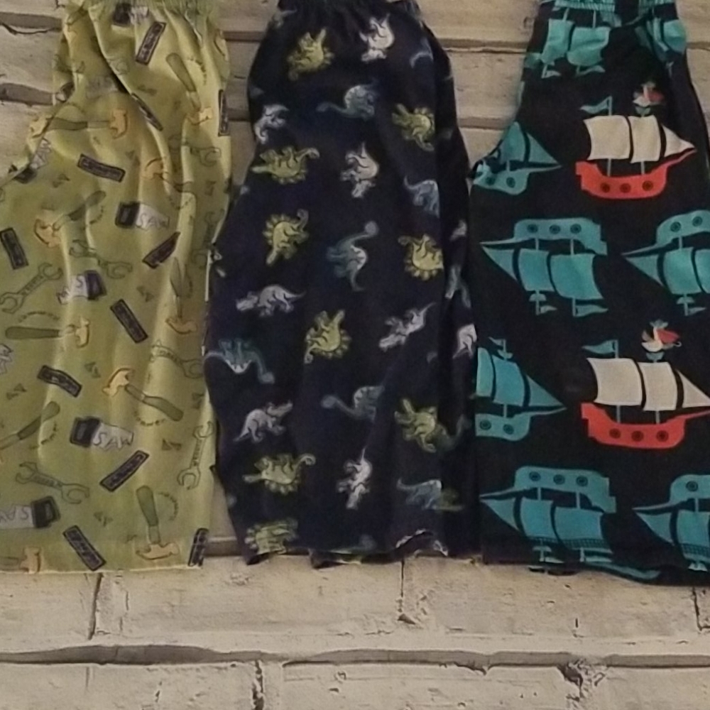 3 pairs boys 2t pajama pants. Sold as set